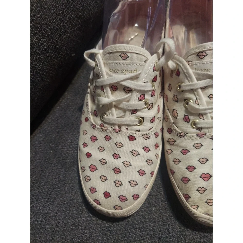 Keds Kate Spade Shoes Womens 7.5 Lips Kiss New York Champion Sneakers Y2k Boho‎